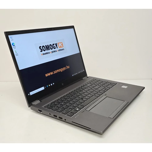 HP ZBook Fury 15 G7  Notebook/Laptop, 15,6"  FULL HD IPS Kijelző,  Intel® Core™ i7-10850H Processor, 32GB DDR4 Memória, 512GB  NVMe SSD, Nvidia RTX 3000 6GB Videokártya, eredeti Microsoft Windows 10 / 11