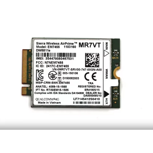 Sierra Wireless AirPrime EM7455 DW5811E 4G LTE mobilinternet modem kártya