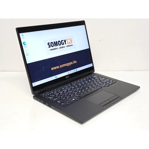 Dell Latitude 7390 2in1, Notebook/Tablet, 13,3" FHD IPS Touch Kijelző,  Intel® Core™ i5-8250U processzor, 8GB Memória, 256GB NVMe SSD, Új akkumulátor, eredeti Microsoft Windows 11