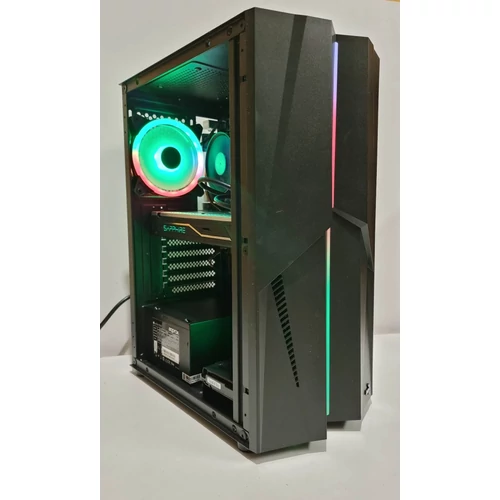Játékos PC, I7-4770 8 x 3.90 Ghz Processzor, 16GB DDR3 Memória, RX 480 NITRO+ OC 8GB Videokártya, 256GB SSD + 1TB Merevlemez, Bővítési lehetőségek, Windows 10 