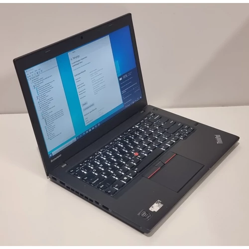 Lenovo Thinkpad T450 Notebook/Laptop, 14" HD+,  Intel® Core™ I5-5200U processzor, 4GB DDR3 Memória, 128GB SSD, Bővítési lehetőségek, eredeti Microsoft Windows 10