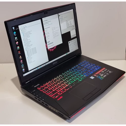 MSI GT72VR 7RE Dominator Pro Gaming Notebook/Laptop, 17,3" IPS 120hz Kijelző,  Intel® Core™ i7-7700HQ  processzor, 32GB DDR4 Memória,  512GB SSD, GTX 1070 8GB videokártya, eredeti Microsoft Windows 10
