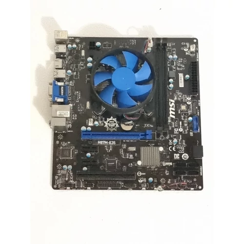 MSI H87M-E35 LGA 1150, HDMI, USB 3.0, Alaplap + I3-4130 Processzor+ Hűtő
