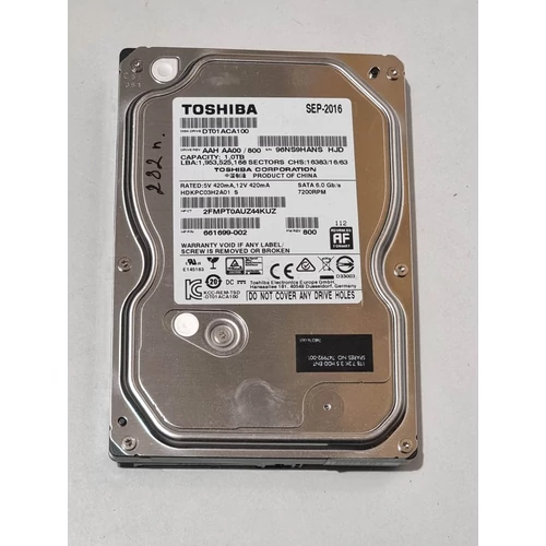 Toshiba 3.5 1TB 7200rpm 32MB SATA3 DT01ACA100