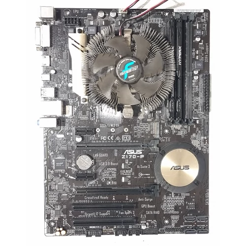 Asus Z170-P LGA 1151 Alaplap, + I3-6100T Processzor +Zalman Hűtő + Hyperx 8GB DDR4 2400 MHz Memória