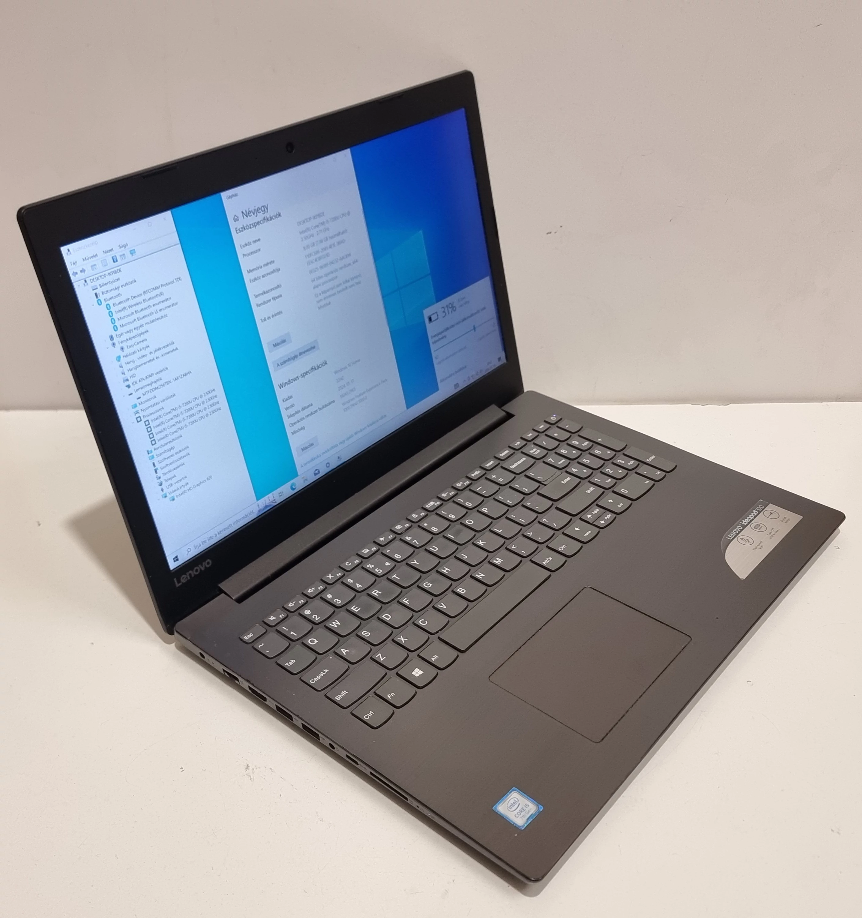 Lenovo Ideapad 320 Notebook/Laptop, 15,6 HD Kijelző, Intel® Core