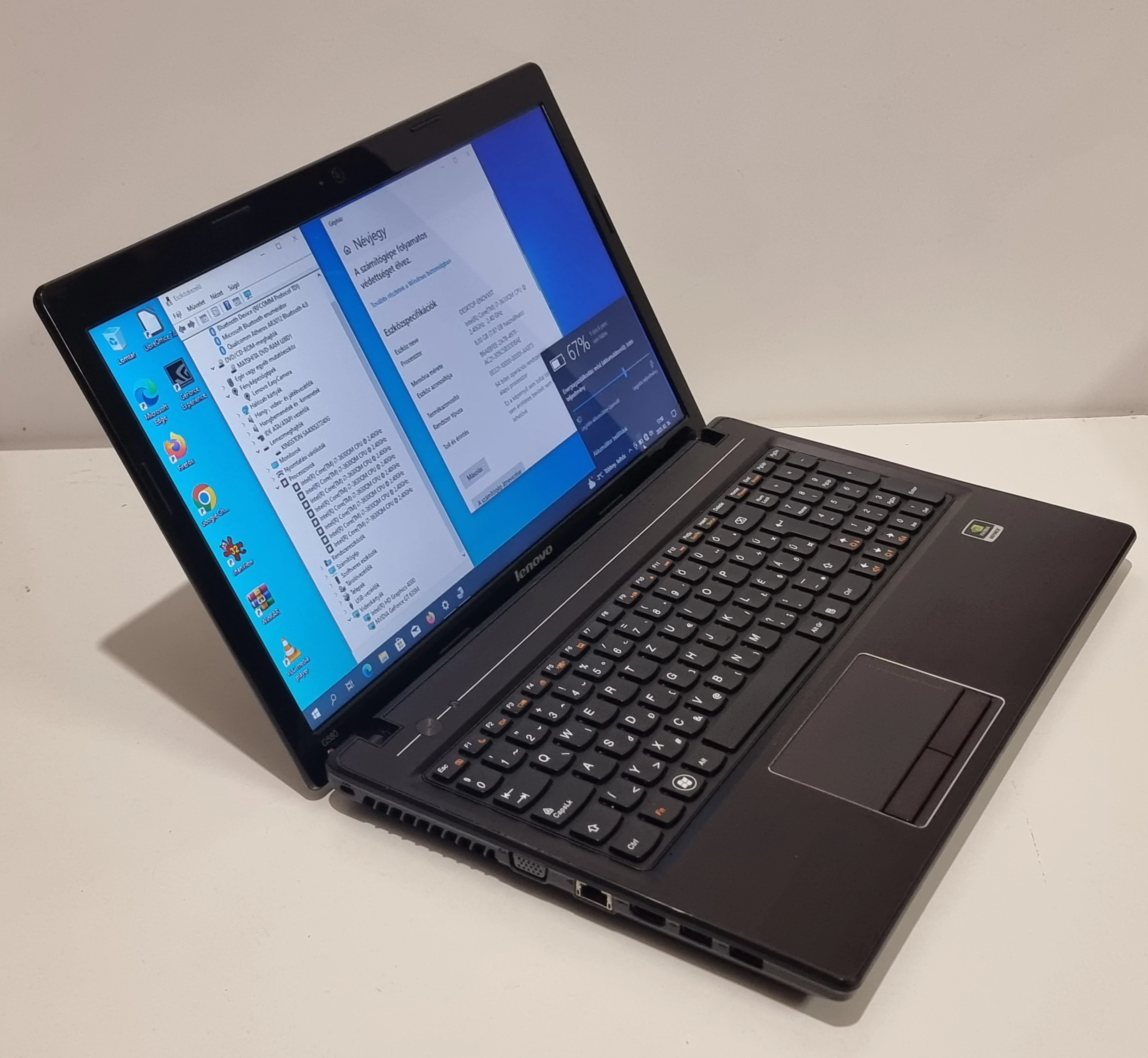 Eladó használt laptop - Lenovo G580 Notebook/Laptop, 15,6 HD